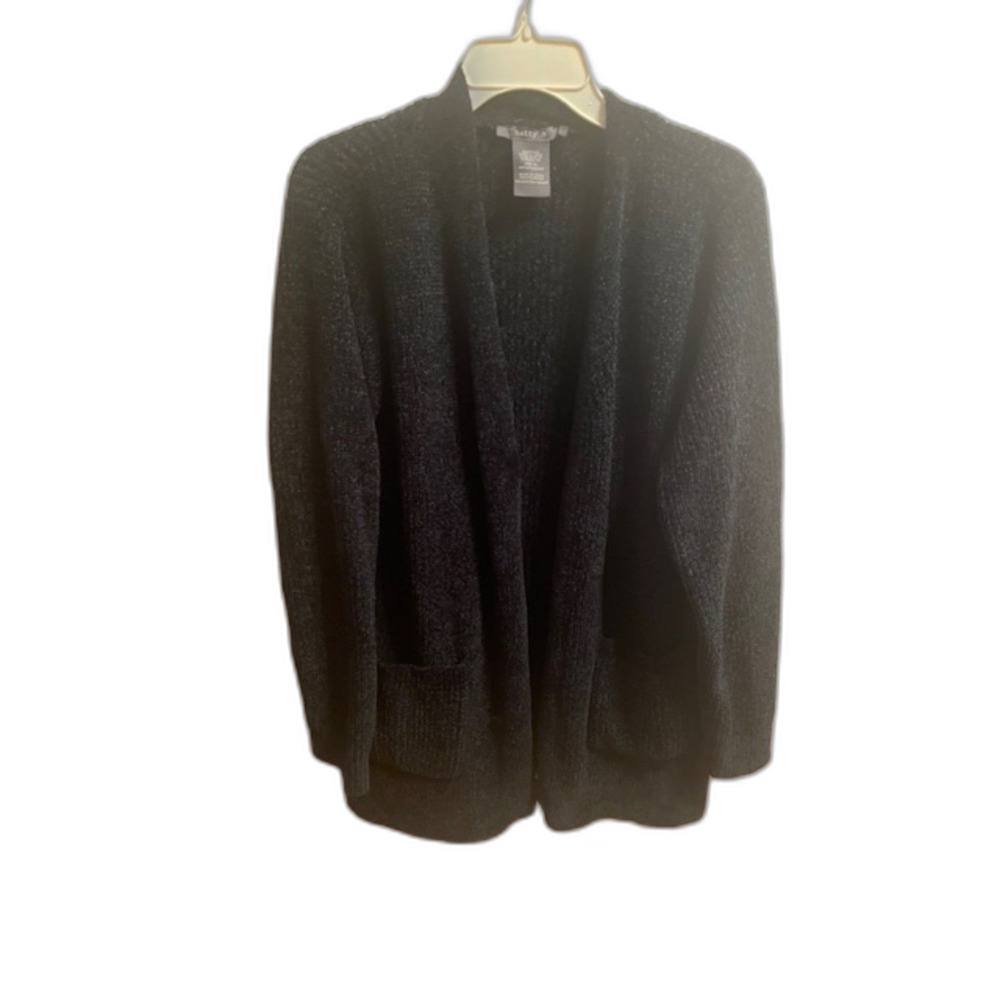 Maddy M Open Chenille Cardigan Deep Forest Green X-Large